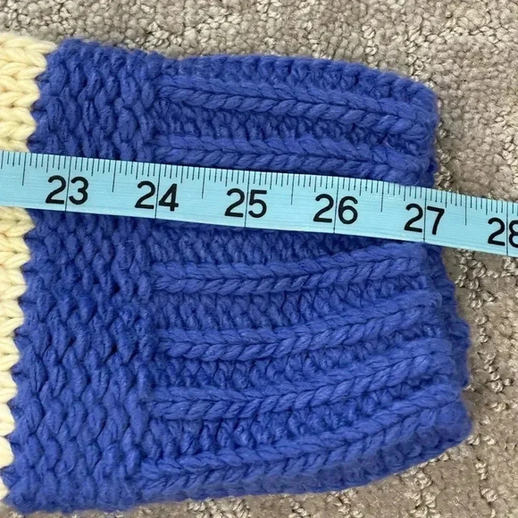 NWT Elan Cassidy Striped Sweater, Chunky, Relaxed, Black, Cream, Royal Blue, S - Picture 11 of 15